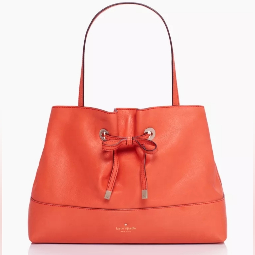 Kate Spade West Valley Maryanne Coral Pebbled Leather Shoulder Bag